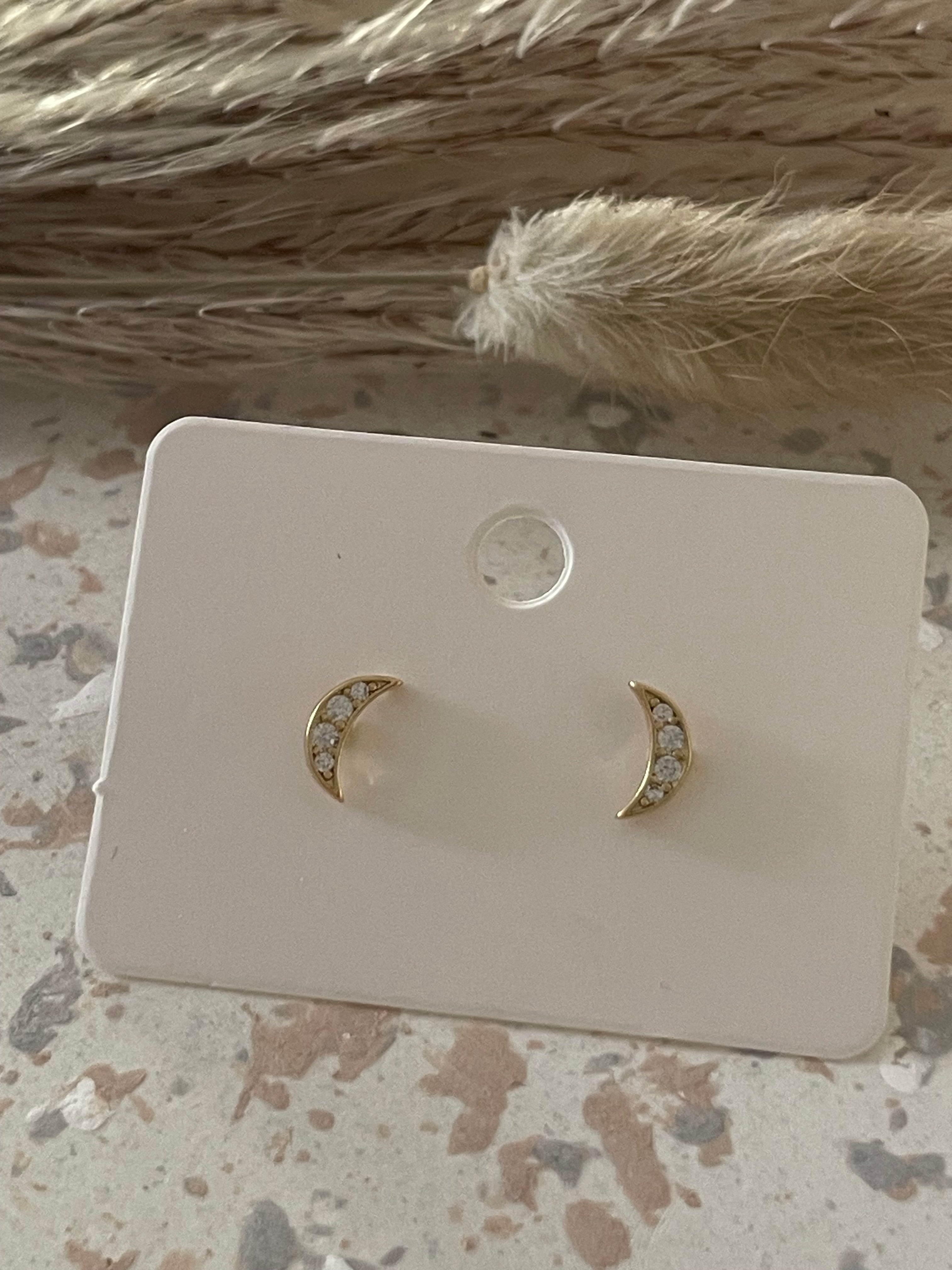 Boucle d’oreille Lune